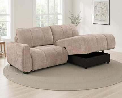 Portland Beige Universal Corner Sofa Bed