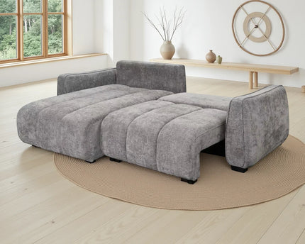 Portland Grey Universal Corner Sofa Bed
