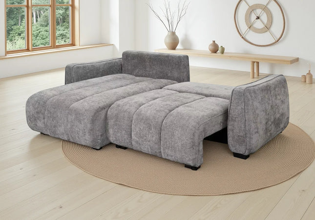 Portland Grey Universal Corner Sofa Bed