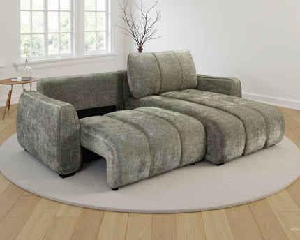 Portland Green Universal Corner Sofa Bed
