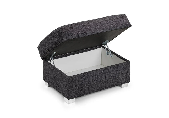 Wilcot Storage Footstool In Grey