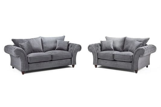 Windsor 3+2 Seat Sofa Set - Grey