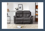 New York 2 Seater Manual Reclining Sofa - Grey