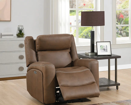 Atlanta Power Recliner Arm Chair In Brown