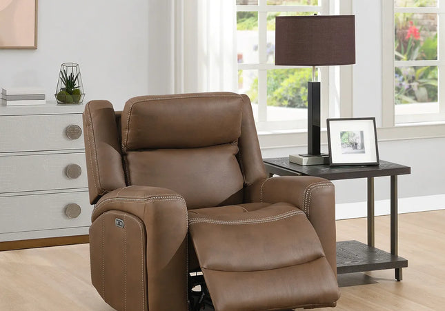 Atlanta Power Recliner Arm Chair In Brown
