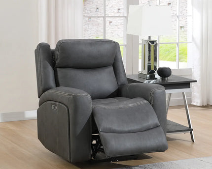 Atlanta Power Recliner Arm Chair In Grey