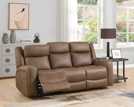 Atlanta Power Recliner 3 Seater In Brown