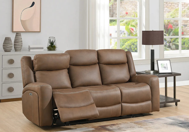 Atlanta Power Recliner 3 Seater In Brown