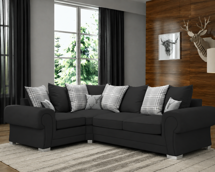 Verona 1c2 Pillow Back Corner In Black