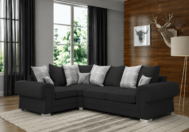 Verona 1c2 Pillow Back Corner In Black