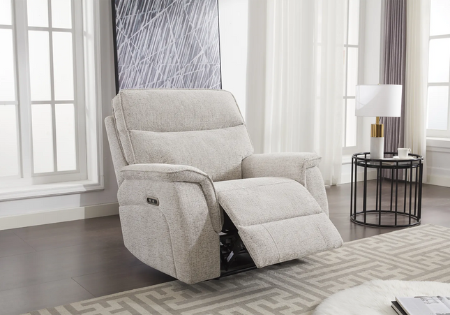 Barrington Power Recliner Arm Chair In Beige