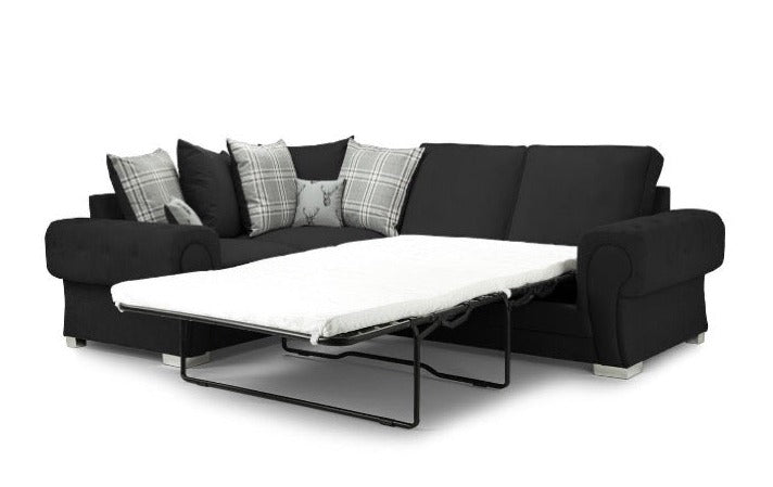 Corner Sofa Bed - Verona 1c2 - Black