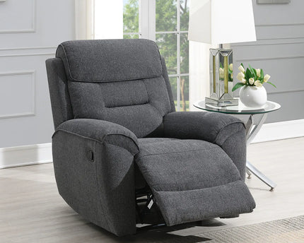 Canterbury Manual Or Power Recliner Arm Chair In Dark Grey