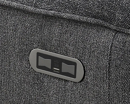 Canterbury Manual Or Power Recliner Arm Chair In Dark Grey
