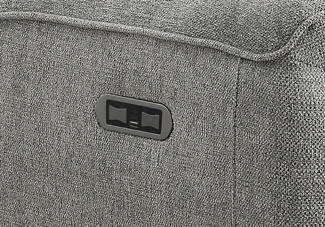 Canterbury Manual Or Power Recliner Arm Chair In Light Grey