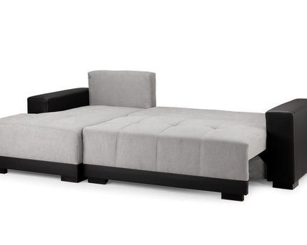 Cinema Sofa Bed Left Hand - Grey - Black