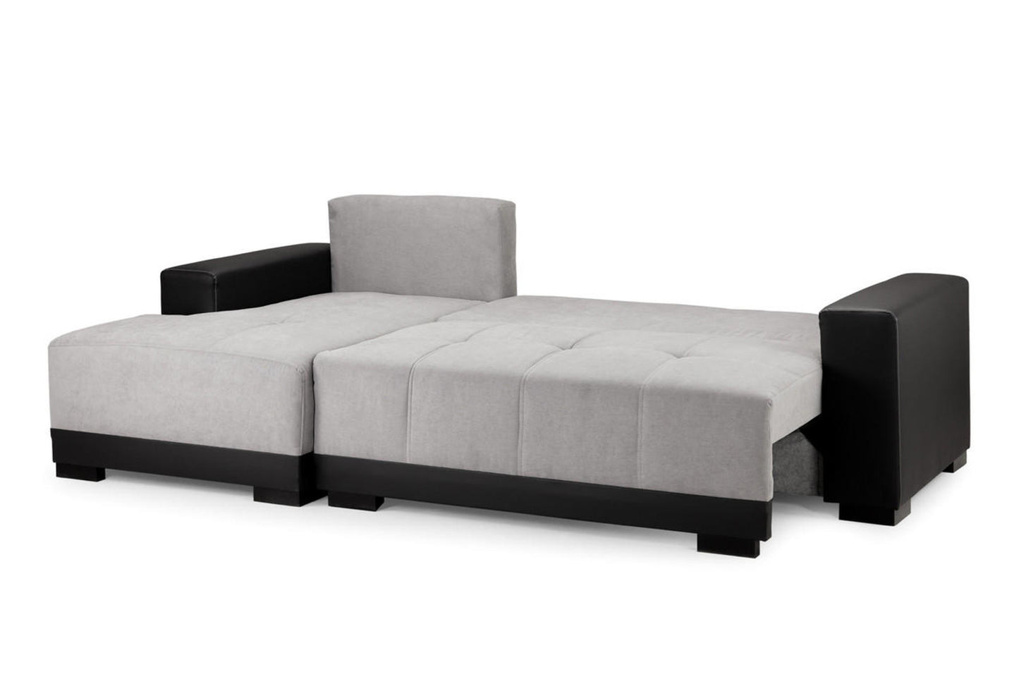 Cinema Sofa Bed Left Hand - Grey - Black
