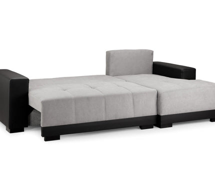 Cinema Sofa Bed Right Hand - Grey - Black