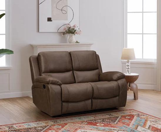 Isabella Manual Recliner 2 Seater In Chocolate