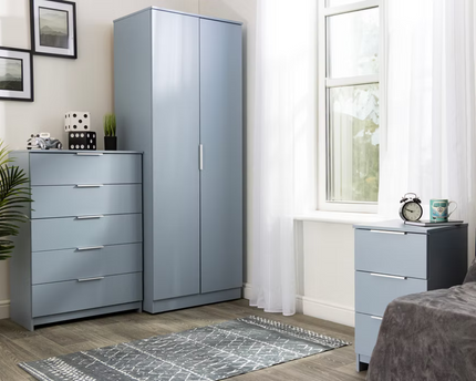 Plymouth Bedroom Collection In Denim Blue