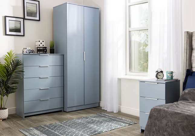 Plymouth Bedroom Collection In Denim Blue