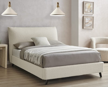 Luna Pillow Bed - Double Or King Size - Ivory Boucle