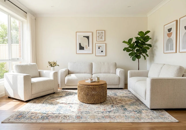 Marlow Beige 3+2+1 Sofa Set
