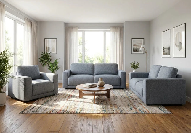 Marlow Grey 3+2+1 Sofa Set