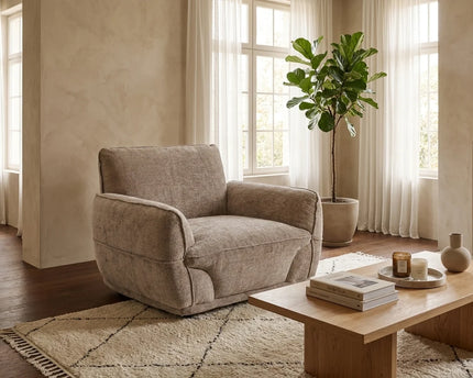 Angelo Fabric Armchair – Beige
