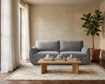 Angelo 3 Seater Fabric Sofa – Grey
