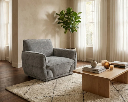 Angelo Fabric Armchair – Grey