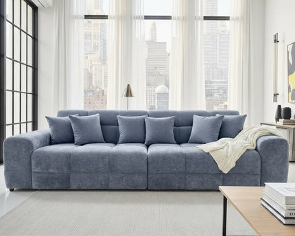 Jacob Grey 4 Seater Sofa