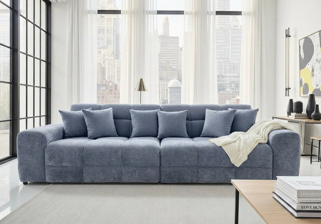 Jacob Grey 4 Seater Sofa