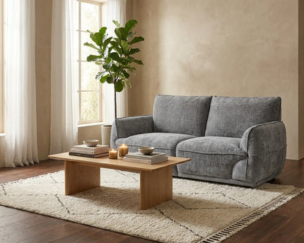 Angelo 2 Seater Fabric Sofa – Grey