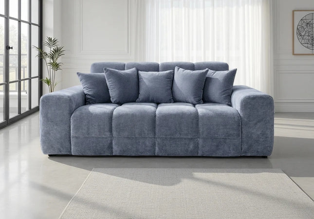 Jacob Grey 3 Seater Sofa