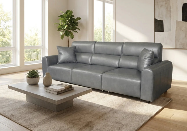 Conway Electric Recliner 3 Seater Sofa – Grey