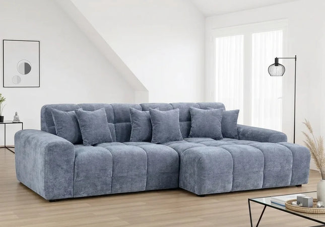 Jacob Grey Right Hand Facing Corner Sofa