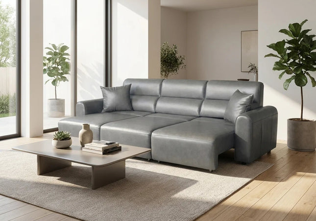 Conway Electric Recliner 3 Seater Sofa – Grey