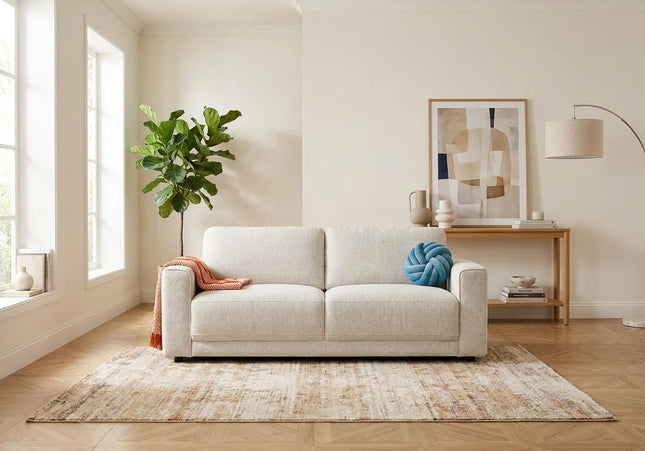 Marlow Beige 3 Seater Sofa