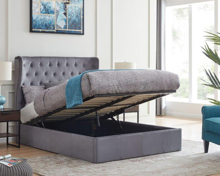 Holway Ottoman Bed Bundle Grey - Double Or King Size