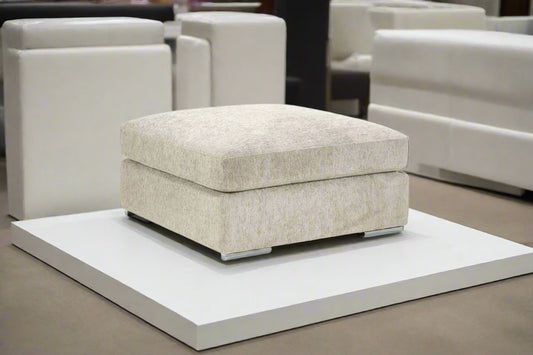 Naples Footstool - Ivory