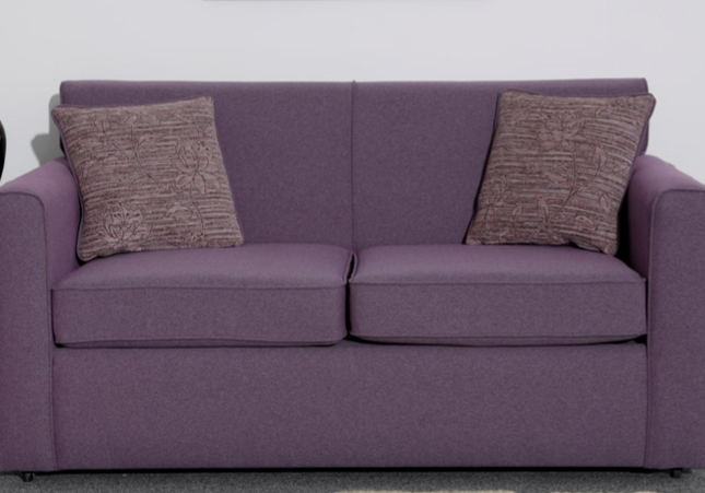 Ziggy 2 Seat Sofa Bed In Mauve