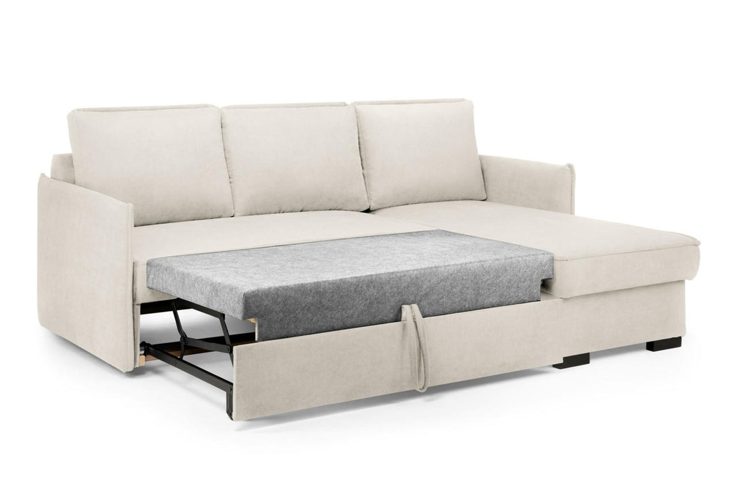 Miel Sofa Bed With Storage - Universal Corner - Beige