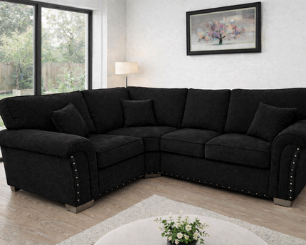 Harrison 1C2 Corner Sofa In Black