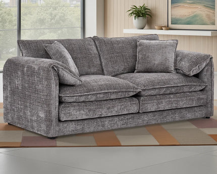 Solaya Grey 3 Seater Sofa