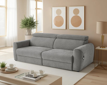 Dakota Electric Reclining 3 Seater Sofa Bed – Grey