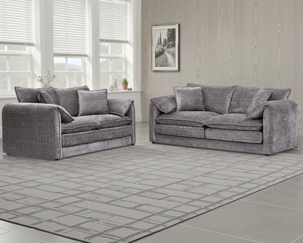 Solaya Grey 3+2 Sofa Set