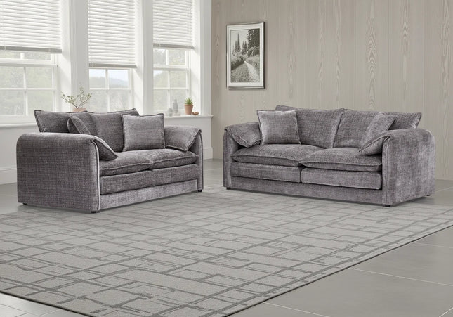 Solaya Grey 3+2 Sofa Set