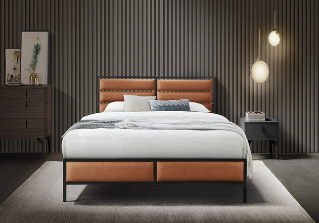 Marford Leather Bed Bundle - Double or King Size