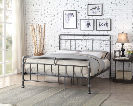 Cilcain Silver/Black King Size Bed Bundle
